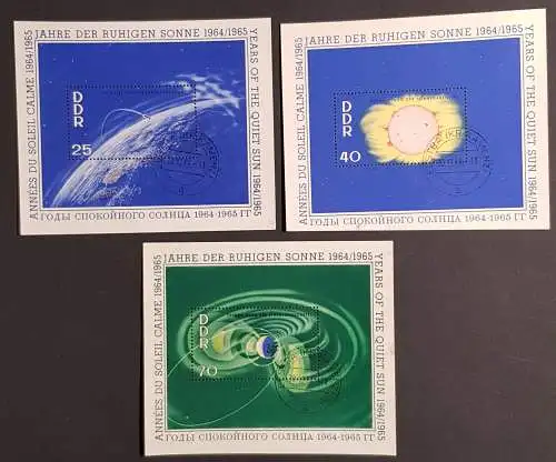 DDR 1081 - 1083 Block 20 21 22 gestempelt Bedarf (1775)