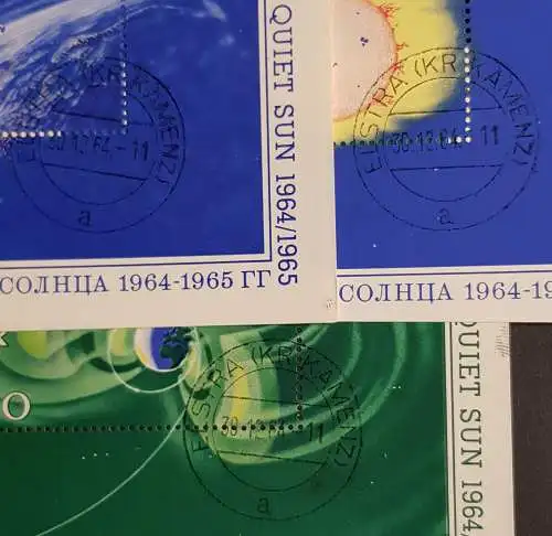 DDR 1081 - 1083 Block 20 21 22 gestempelt Bedarf (1775)