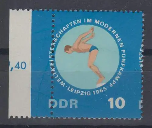 DDR 1136 verzähnt Verzähnung Seitenrand postfrisch ** (2286B)