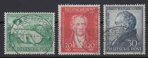 Bi-Zone 108 109 110  Alliierte Besetzung gestempelt (6651B)