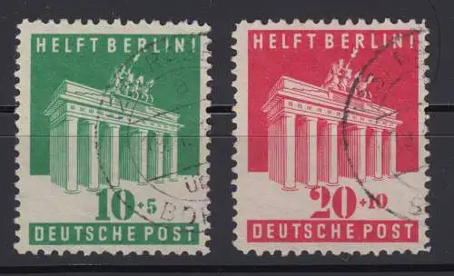 Bi-Zone 101 102  Alliierte Besetzung gestempelt (6651C)