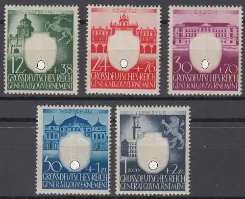 Generalgouvernement 96 - 100 postfrisch ** (10.093C)
