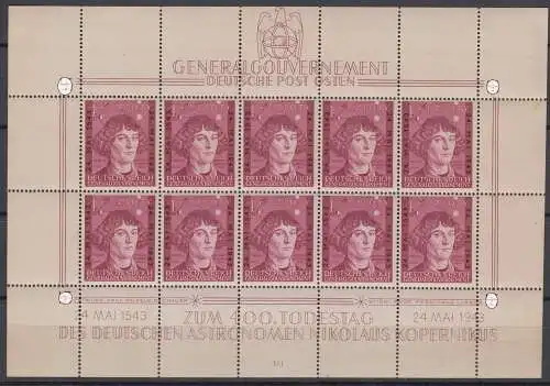 Generalgouvernement 104 Kleinbogen ungebraucht */** (10.109)