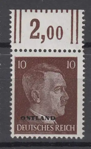 Deutsche Besetzung Ostland 19 postfrisch **  Oberrand (10.120C)