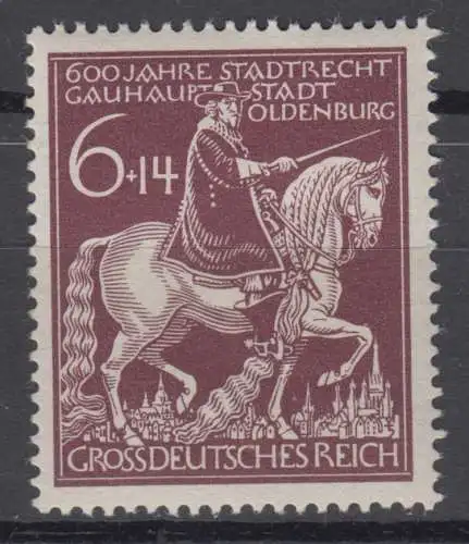Deutsches Reich 907 ungebraucht postfrisch ** (10.141A)
