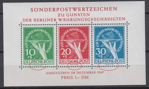 Berlin 68 69 70 Block 1 Nachdruck Faksimile postfrisch ** (6666A)