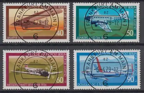 Berlin 592 - 595 gestempelt (6674A)