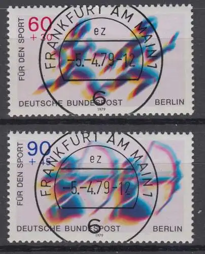 Berlin 596 597 gestempelt (6674B)