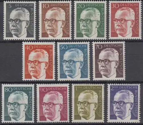 BRD 635 - 645 postfrisch ** (6733A)