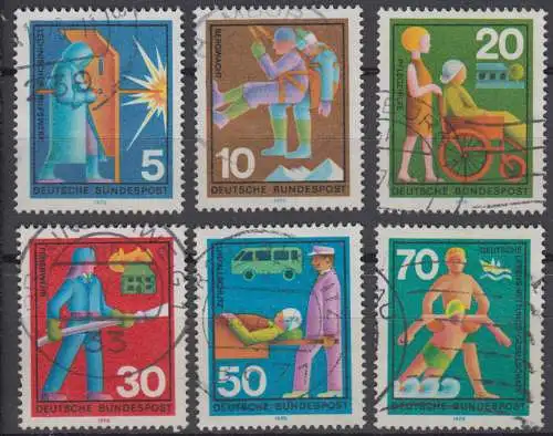 BRD 629 - 634 gestempelt (6734B)