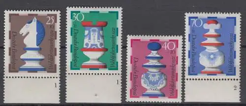 BRD 742 - 745 postfrisch ** Unterränder gefaltet (6742C)
