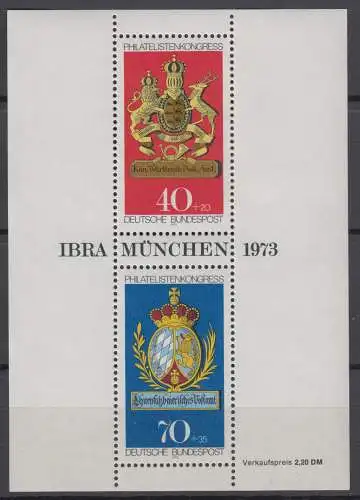 BRD 766 767 Block 9 postfrisch ** (6758A)