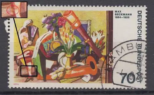 BRD 822 I Plattenfehler gestempelt (6753A)