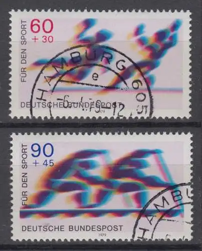 BRD 1009 1010 gestempelt (6784B)