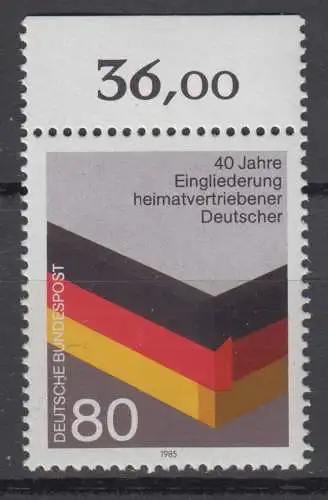 BRD 1265 postfrisch ** Oberrand (6811C)