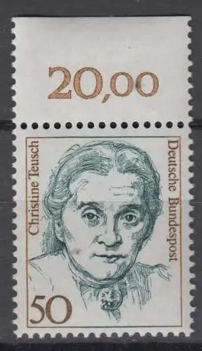 BRD 1304 postfrisch ** Oberrand (6824C)