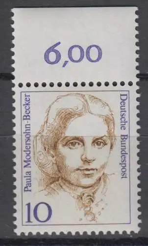 BRD 1359 postfrisch ** Oberrand (6840A)