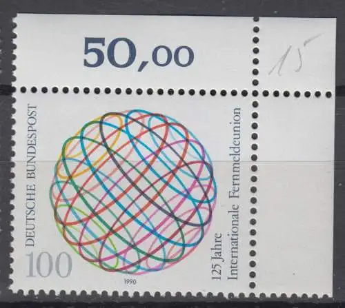 BRD 1464 postfrisch ** Oberrand Eckrand (6858B)