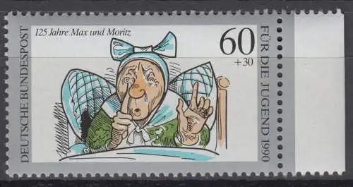 BRD 1455 postfrisch ** Seitenrand (6858A)