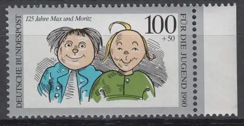 BRD 1458 postfrisch ** Seitenrand (6858C)