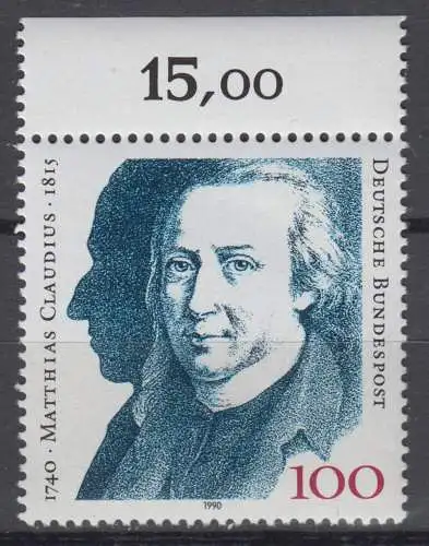 BRD 1473 postfrisch ** Oberrand (6863A)