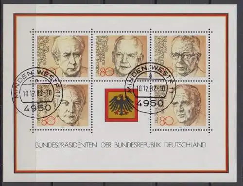 BRD 1156 - 1160 Block 18 gestempelt (6888A)