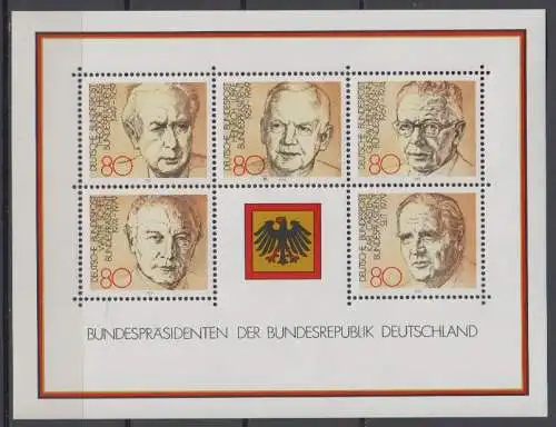 BRD 1156 - 1160 Block 18 postfrisch (6887C)