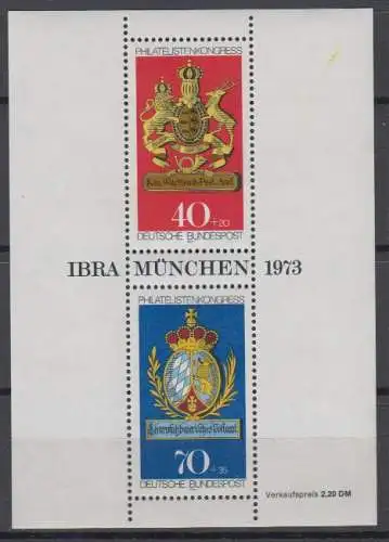 BRD 766 767 Block 9 postfrisch ** (6893A)