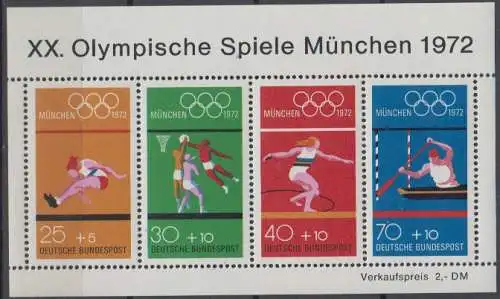 BRD 734 - 737 Block 8 postfrisch ** (6894A)