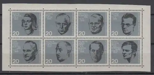 BRD 431 - 438 aus Block 3 postfrisch ** (6902A)