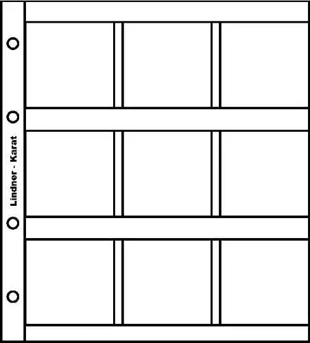 KARAT Münzblätter Münzhüllen Ersatzseiten 5 Stück Lindner K9W   