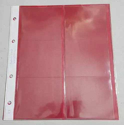 KARAT Münzblätter Münzhüllen Ersatzseiten 5 Stück Lindner K1R   