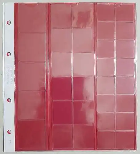 KARAT Münzblätter Münzhüllen Ersatzseiten 5 Stück Lindner K5R   