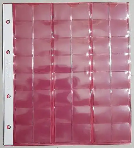 KARAT Münzblätter Münzhüllen Ersatzseiten 5 Stück Lindner K6R   