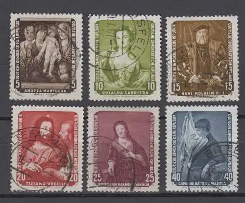 DDR 586 - 591 gestempelt (1036B)