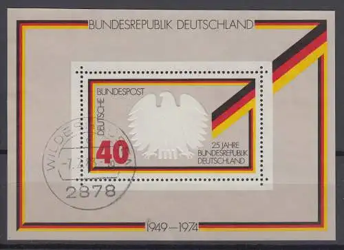 BRD 807 Block 10 gestempelt (6928A)