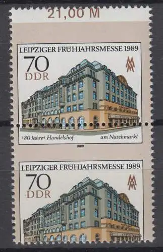 DDR 3235 postfrisch ** verzähnt Verzähnung Oberrand RWZ (9403C) 