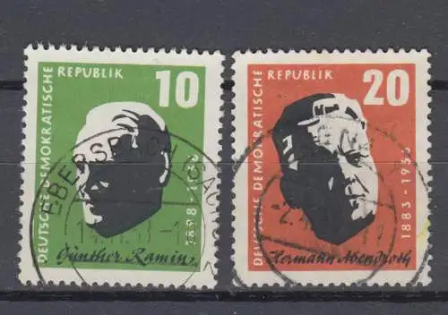 DDR 604 605 gestempelt (1061A)
