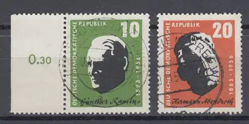 DDR 604 605 gestempelt (1062A)