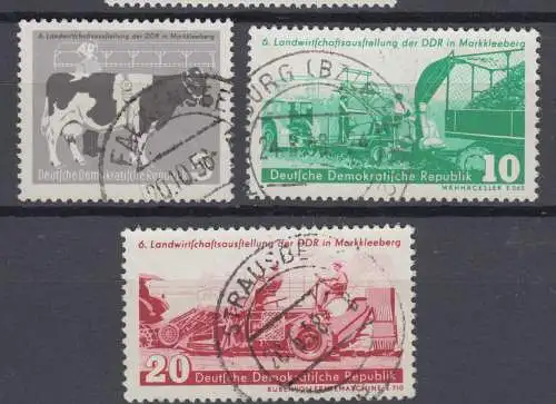 DDR 628 - 630 gestempelt (1077B)