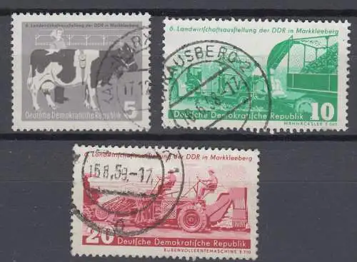 DDR 628 - 630 gestempelt (1078A)
