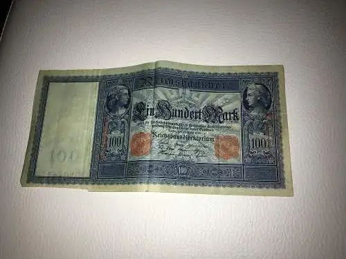 Reichsbanknote 100 Mark Einhundert Mark vom 21. April.1910 Berlin Notgeld