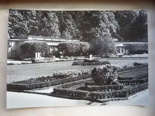 [Echtfotokarte schwarz/weiß] Staatsbad Bad Elster, HO Badecafe am Badeplatz. 