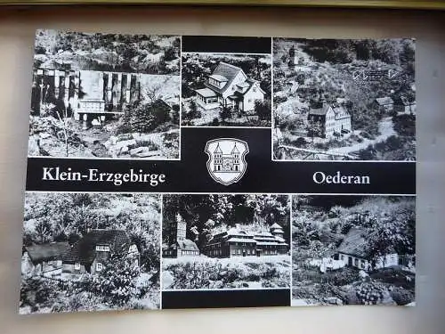 [Echtfotokarte schwarz/weiß] Klein-Erzgebirge Oederan (Kreis Flöha) Sachsen. 