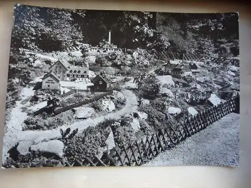 [Echtfotokarte schwarz/weiß] Klein-Erzgebirge Oederan Teilansicht, Kreis Flöha, Sachsen. 