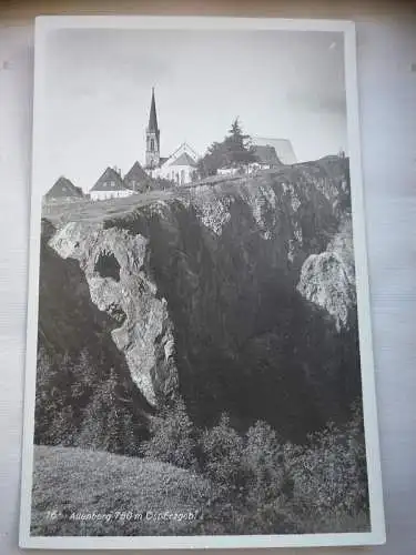 [Echtfotokarte schwarz/weiß] Altenberg 750 m Osterzgebirge. 