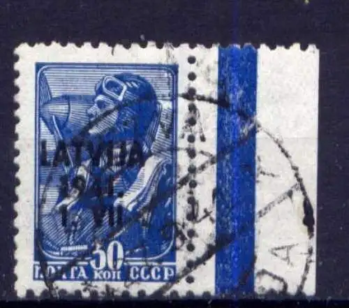 Deutsches Reich Lettland Nr.6        O  used        (072)