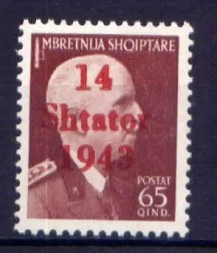 Deutsches Reich Post in Albanien Nr.9        **  MNH        (066)