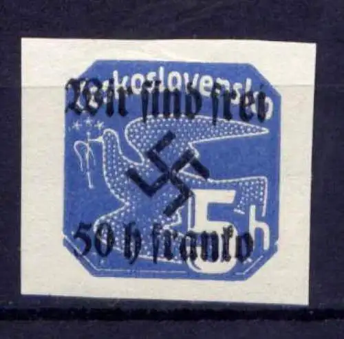 (034) Deutsches Reich Rumburg Nr.25        **  postfrisch