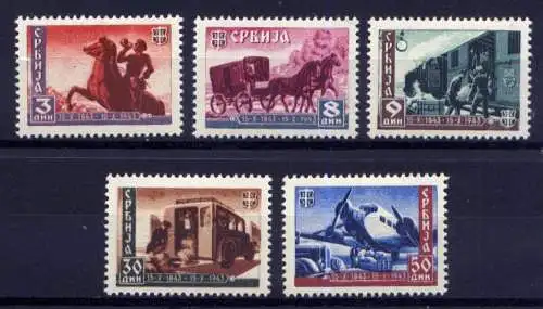 Deutsches Reich Post in Serbien Nr.94/8        *  unused        (014)